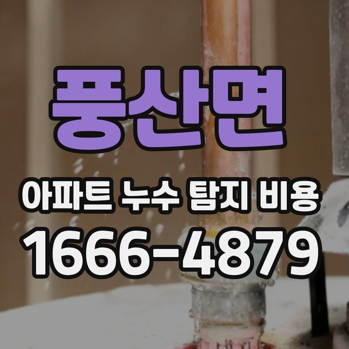 풍산면 아파트 누수 탐지 비용