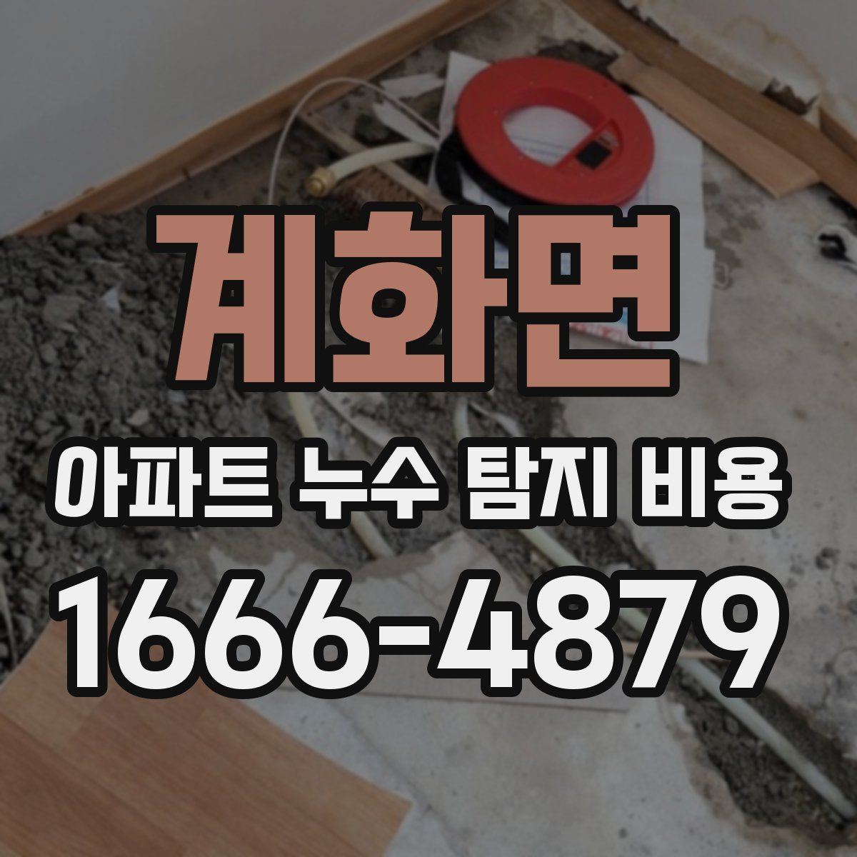 계화면 아파트 누수 탐지 비용