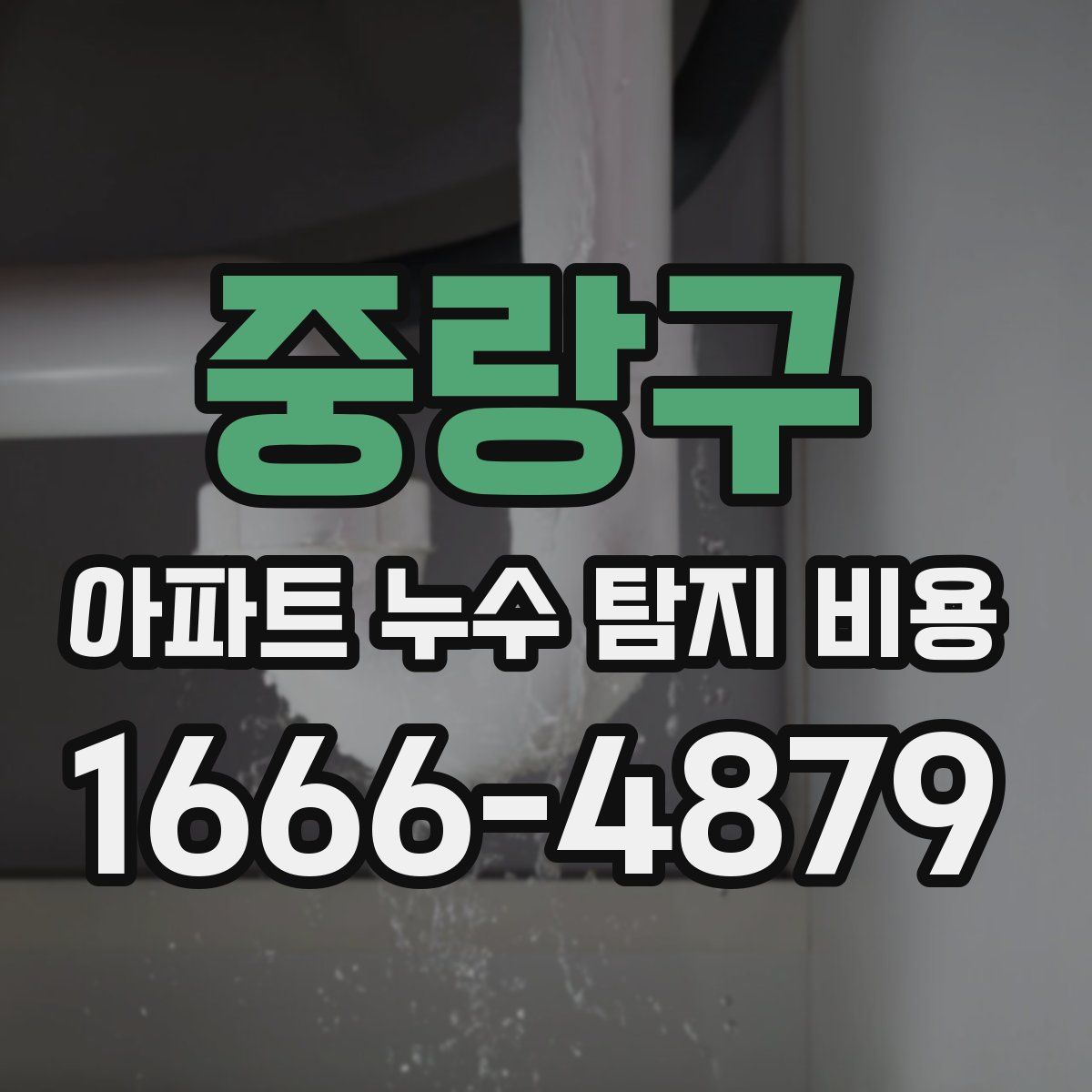 중랑구 아파트 누수 탐지 비용