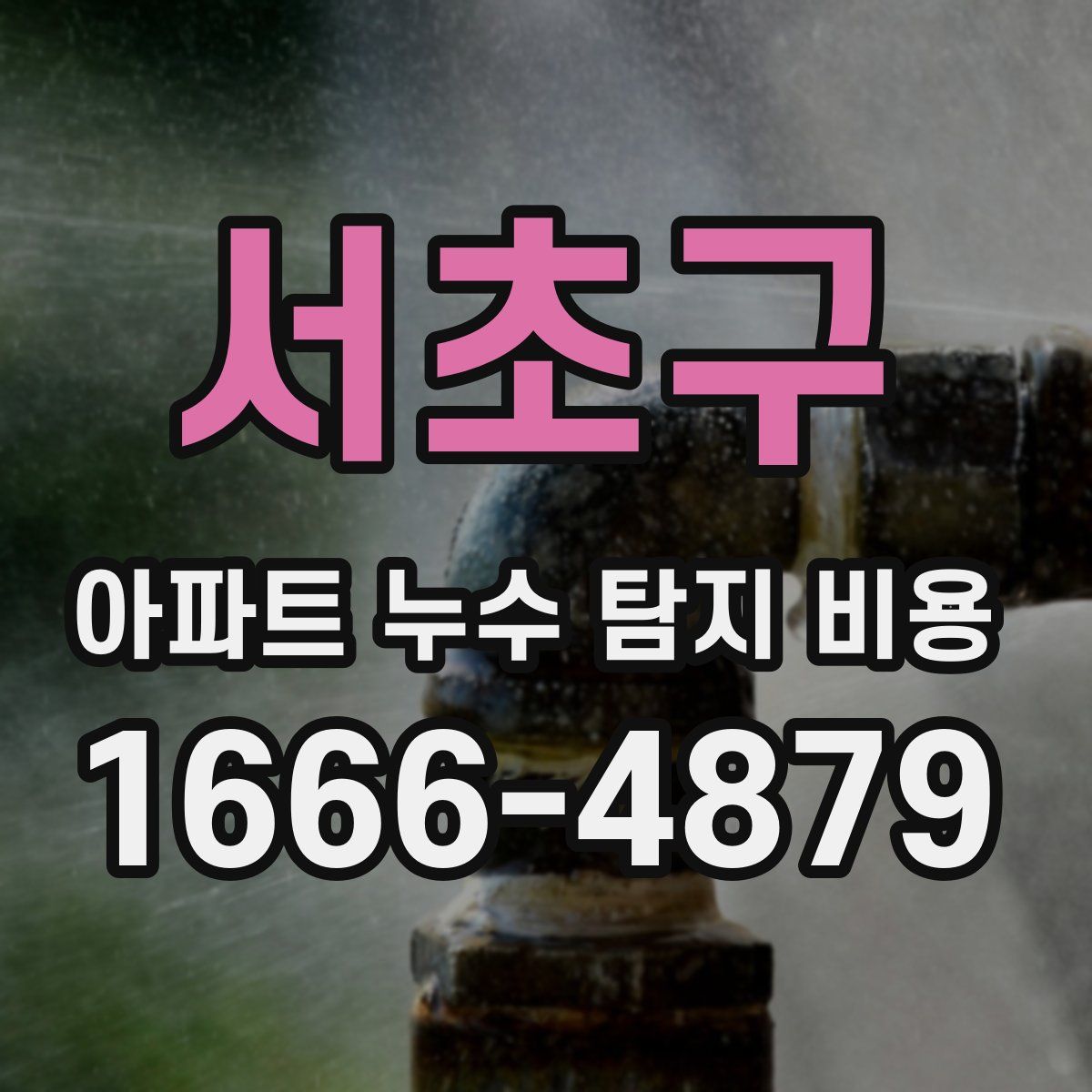 서초구 아파트 누수 탐지 비용