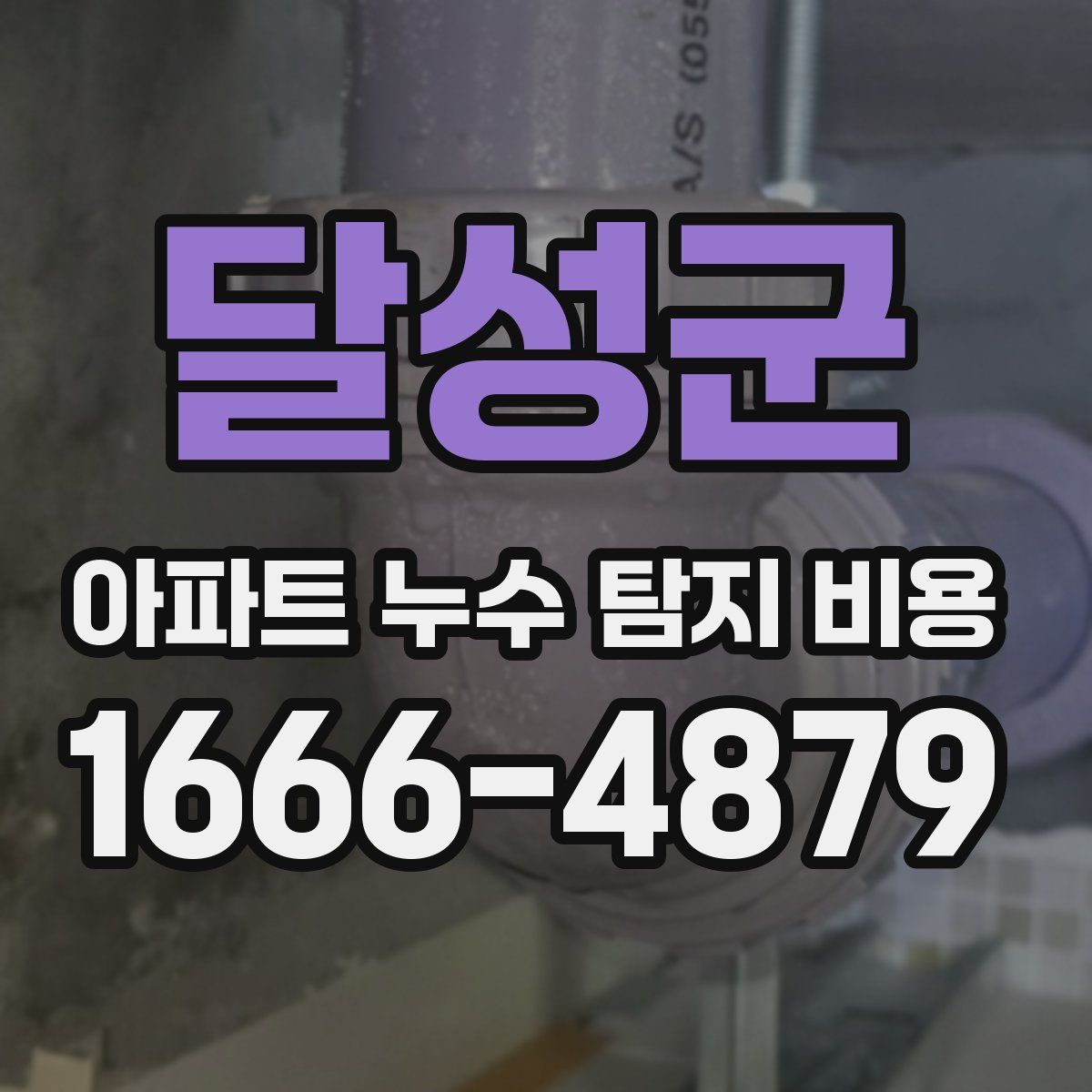 달성군 아파트 누수 탐지 비용