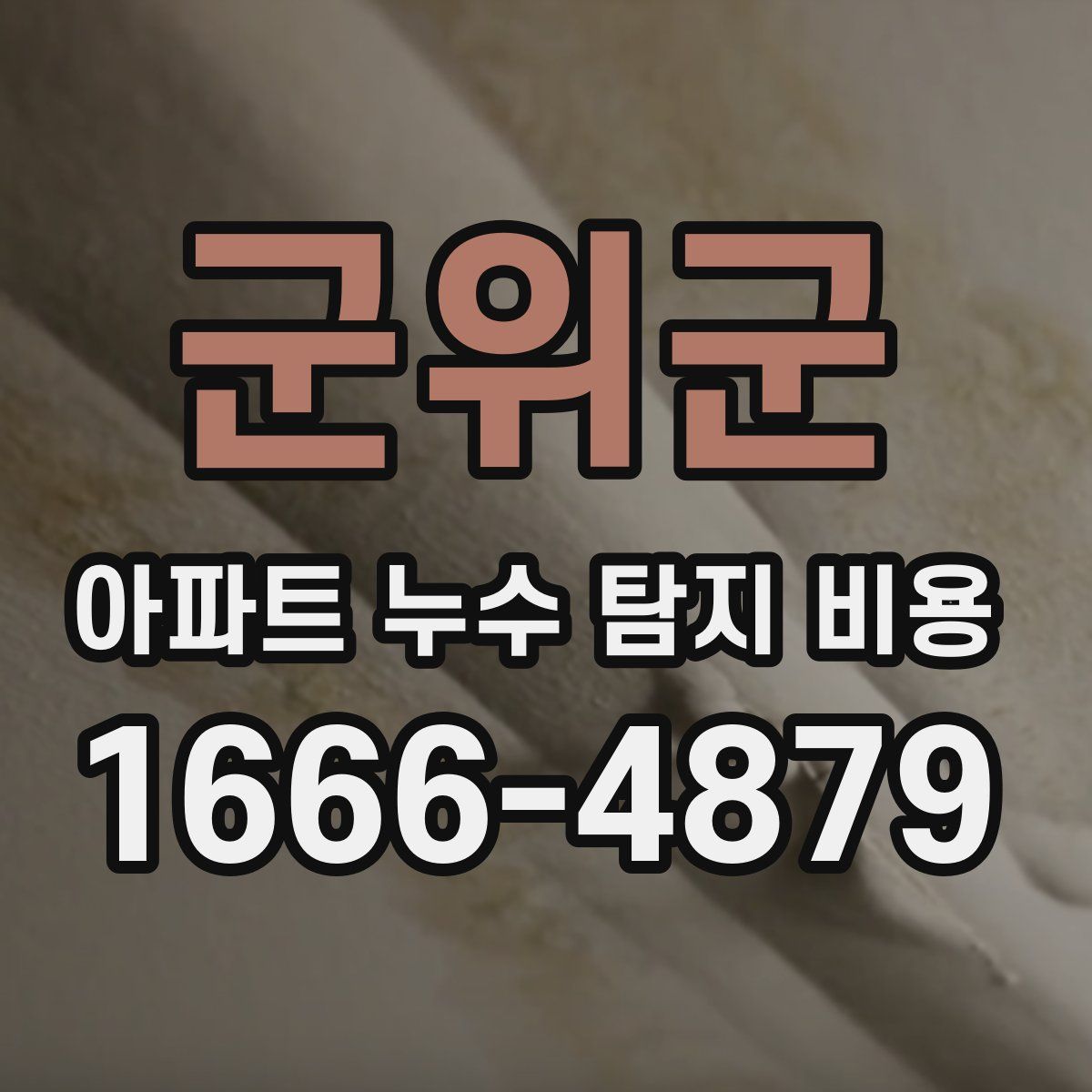 군위군 아파트 누수 탐지 비용