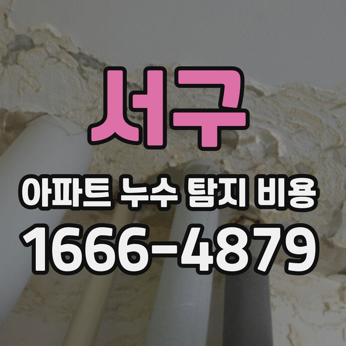 서구 아파트 누수 탐지 비용