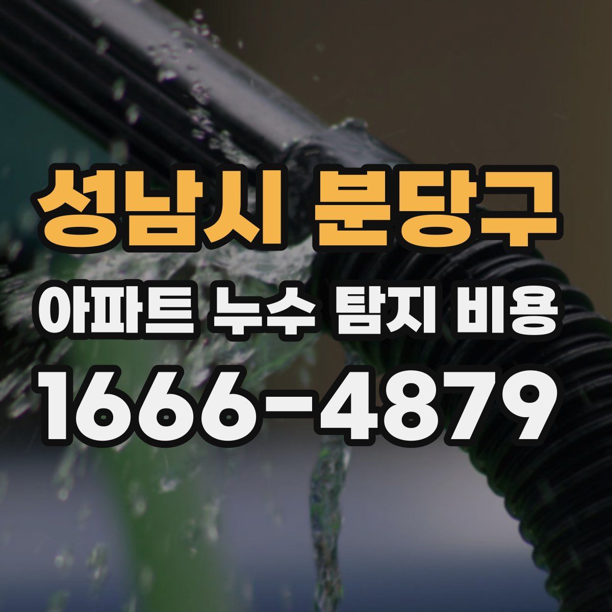 성남시 분당구 아파트 누수 탐지 비용