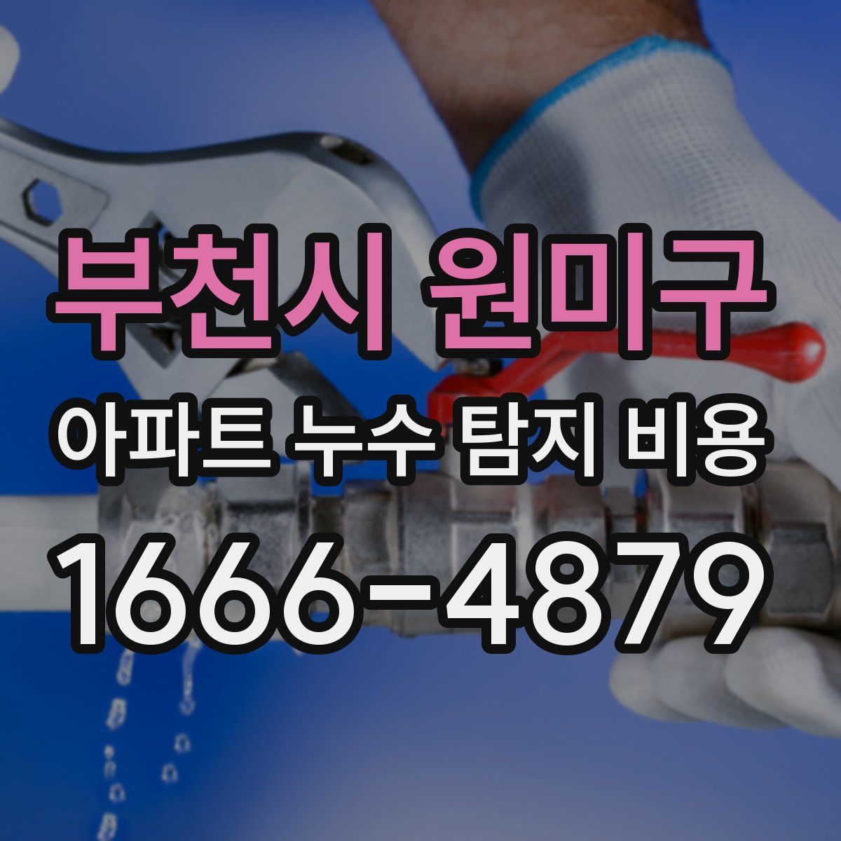 부천시 원미구 아파트 누수 탐지 비용