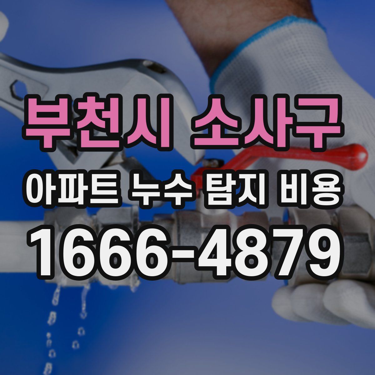 부천시 소사구 아파트 누수 탐지 비용