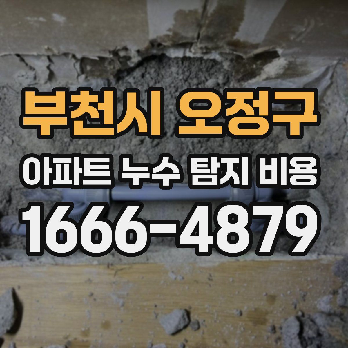 부천시 오정구 아파트 누수 탐지 비용