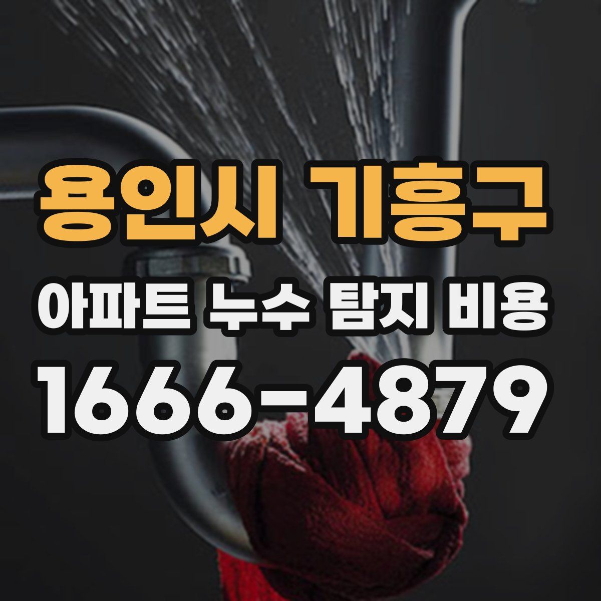 용인시 기흥구 아파트 누수 탐지 비용