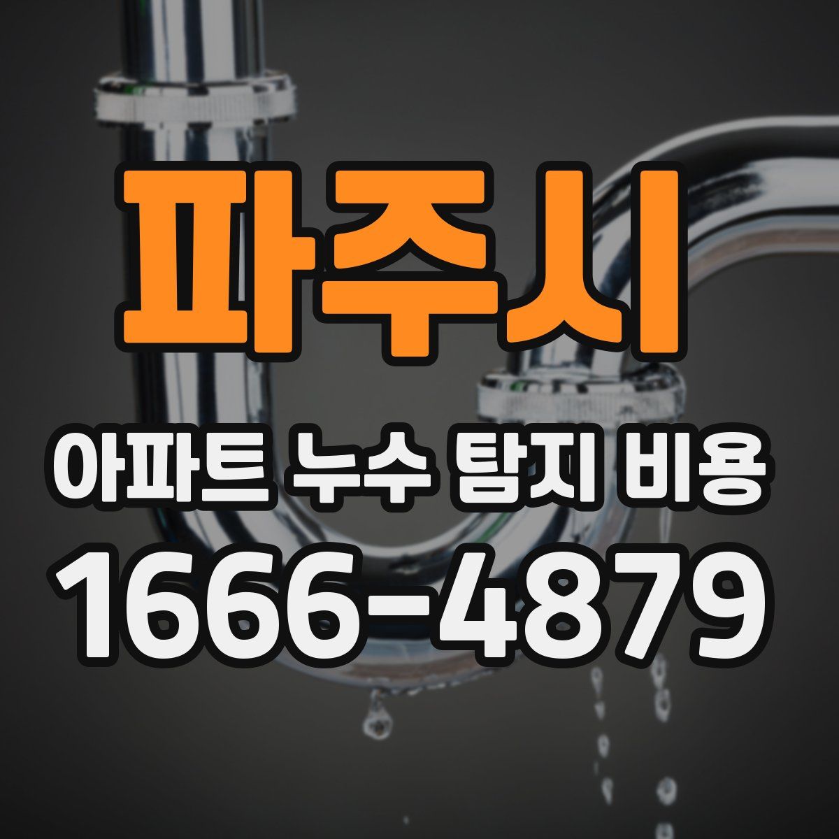 파주시 아파트 누수 탐지 비용