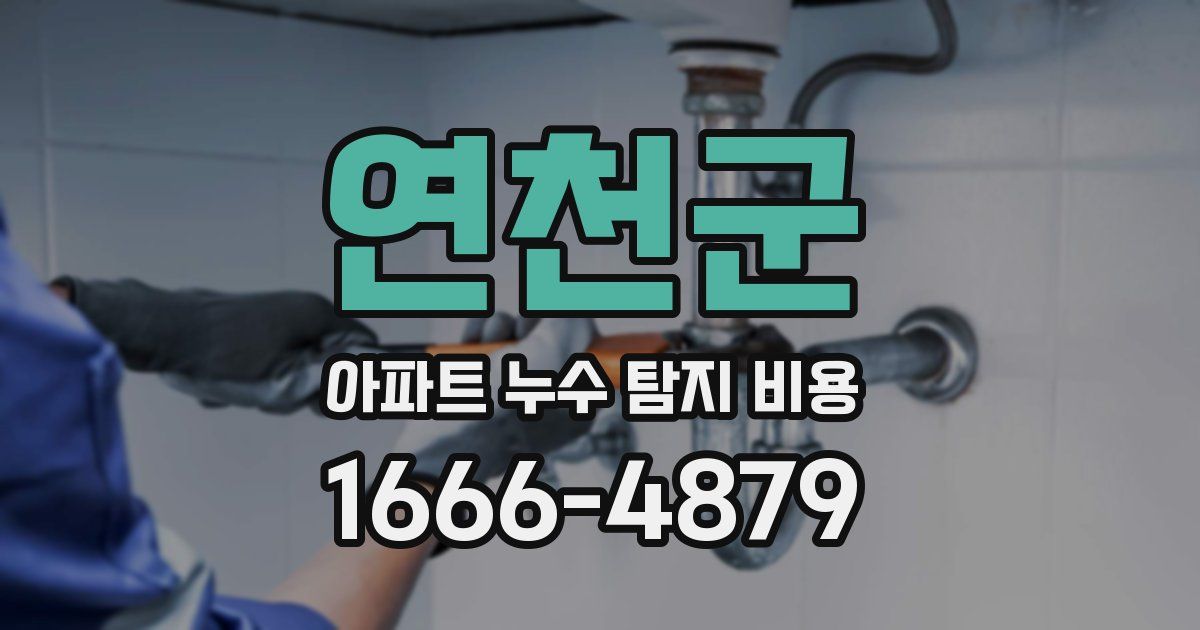 연천군 아파트 누수 탐지 비용