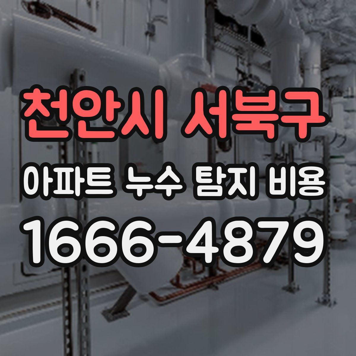 천안시 서북구 아파트 누수 탐지 비용