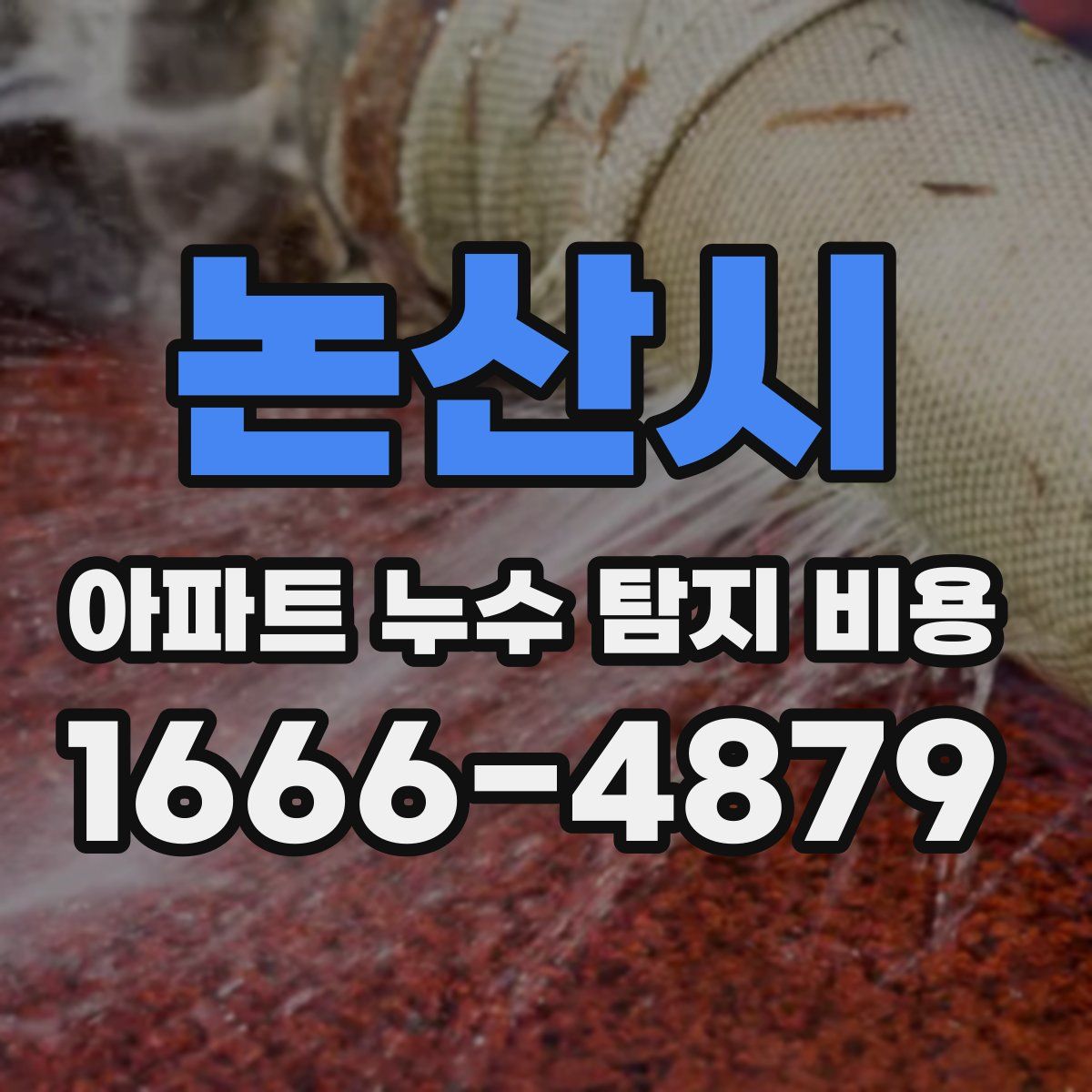 논산시 아파트 누수 탐지 비용