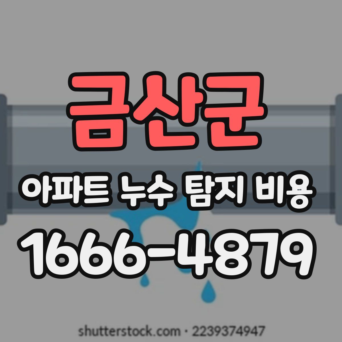 금산군 아파트 누수 탐지 비용