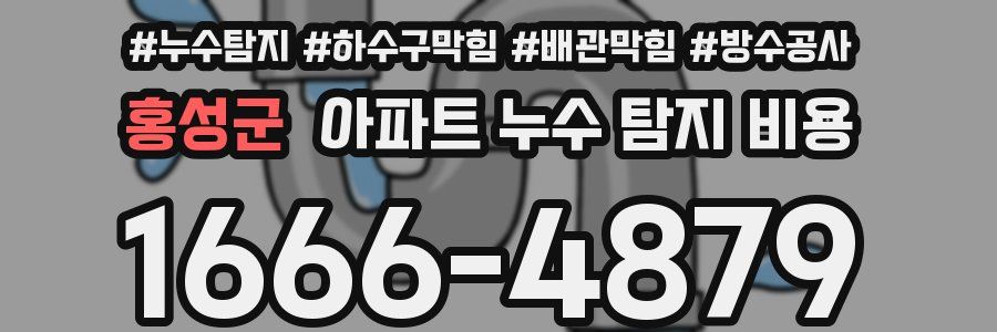 홍성군 아파트 누수 탐지 비용