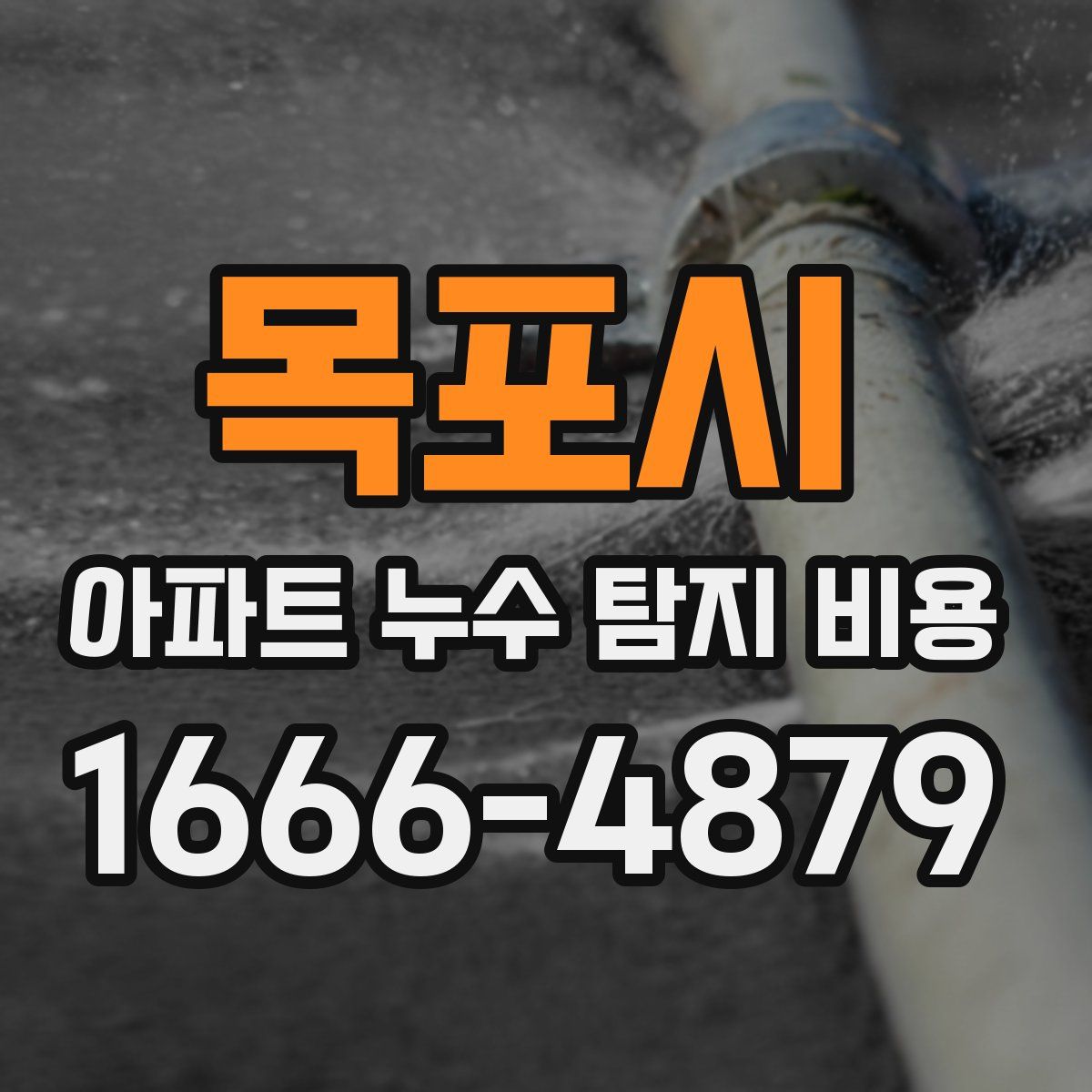 목포시 아파트 누수 탐지 비용