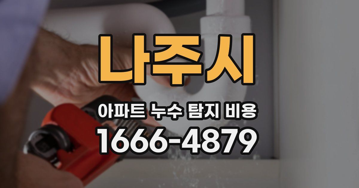 나주시 아파트 누수 탐지 비용