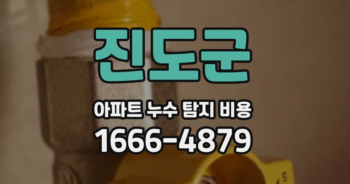 진도군 아파트 누수 탐지 비용