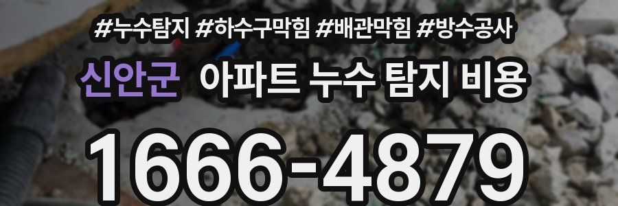 신안군 아파트 누수 탐지 비용