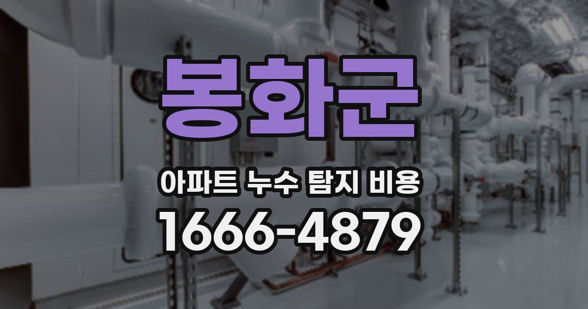 봉화군 아파트 누수 탐지 비용
