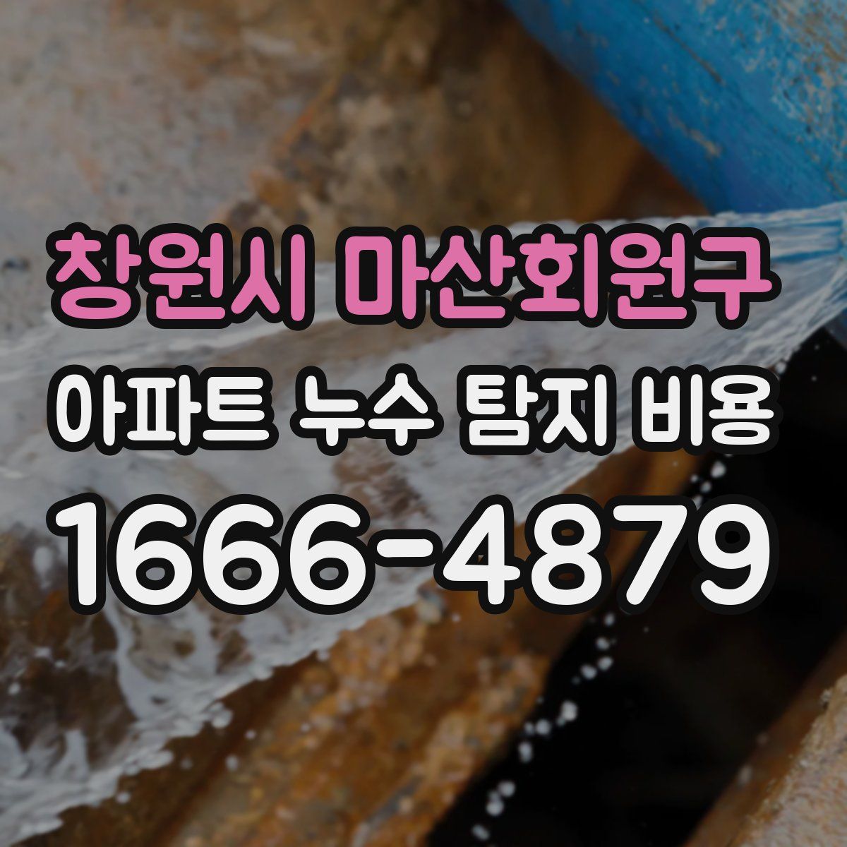 창원시 마산회원구 아파트 누수 탐지 비용