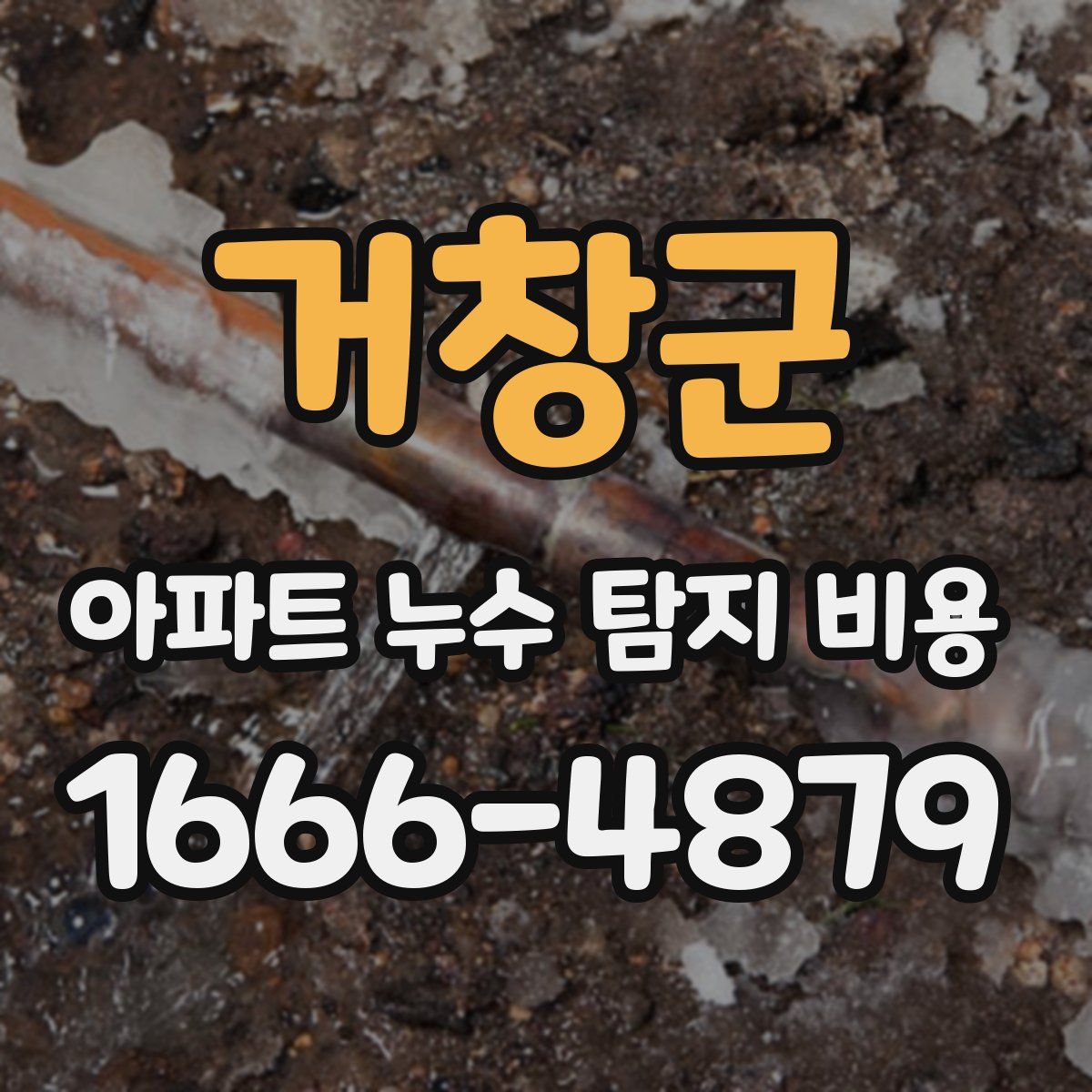 거창군 아파트 누수 탐지 비용