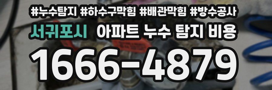 서귀포시 아파트 누수 탐지 비용