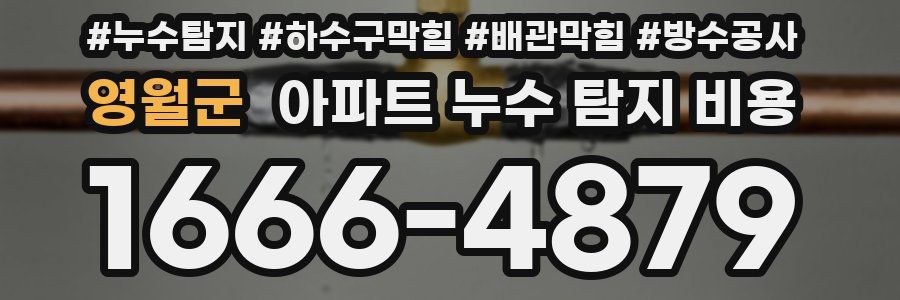 영월군 아파트 누수 탐지 비용