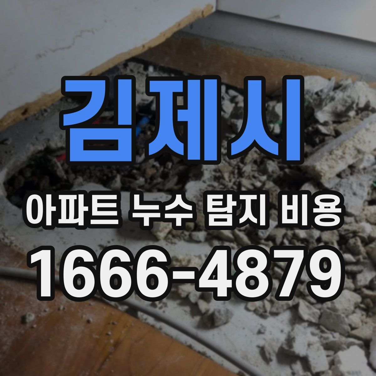 김제시 아파트 누수 탐지 비용