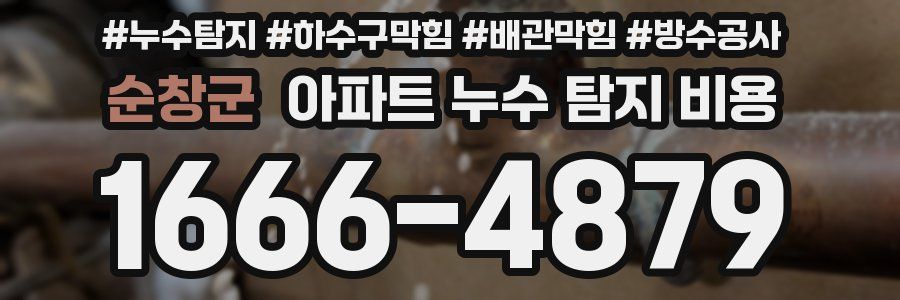 순창군 아파트 누수 탐지 비용