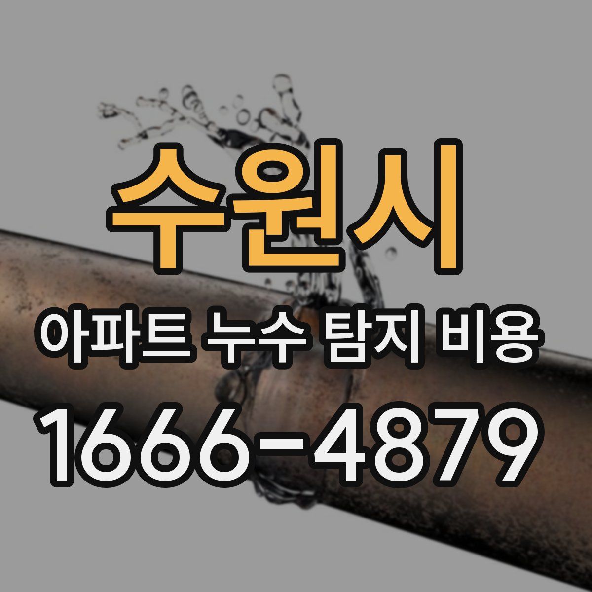 수원시 아파트 누수 탐지 비용