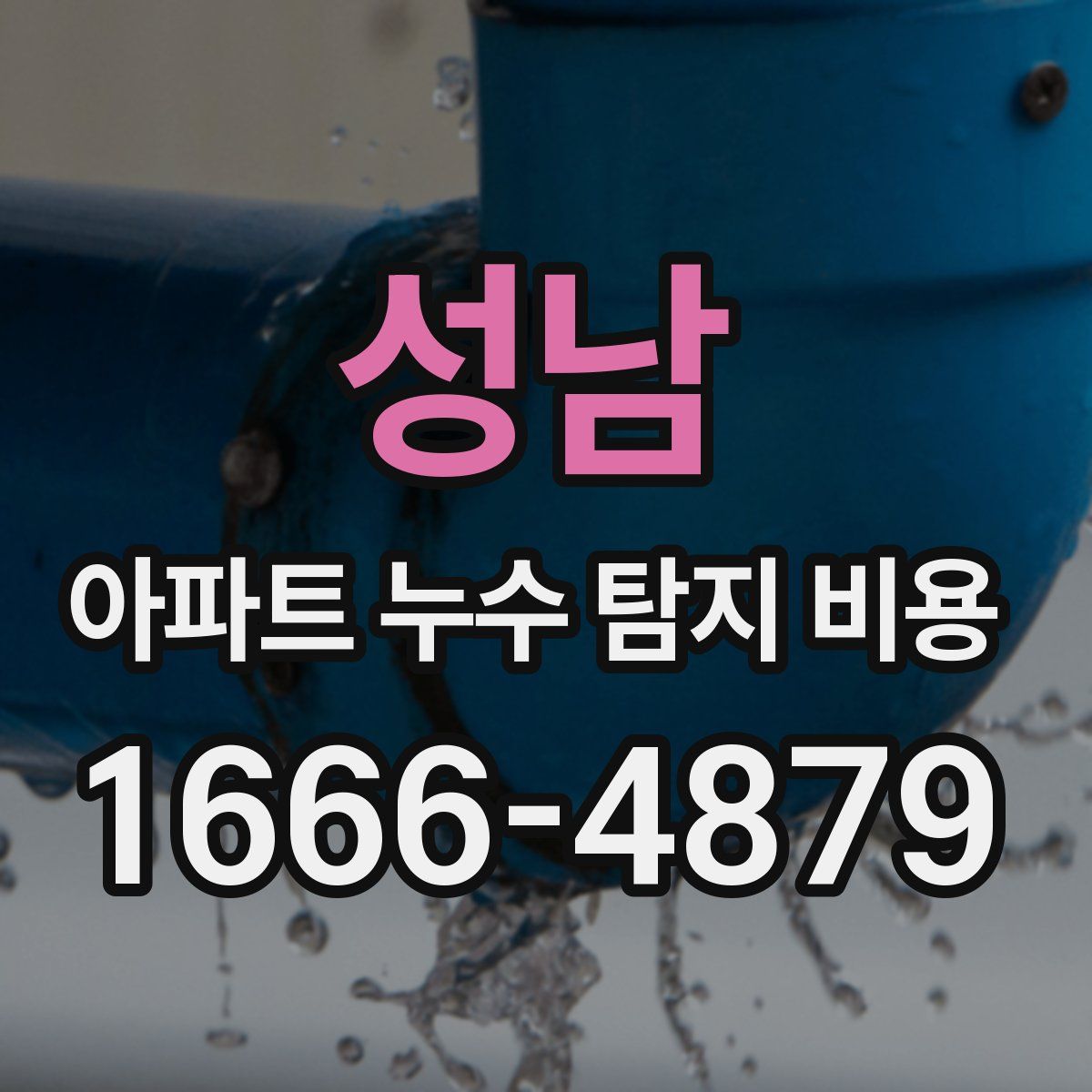 성남 아파트 누수 탐지 비용