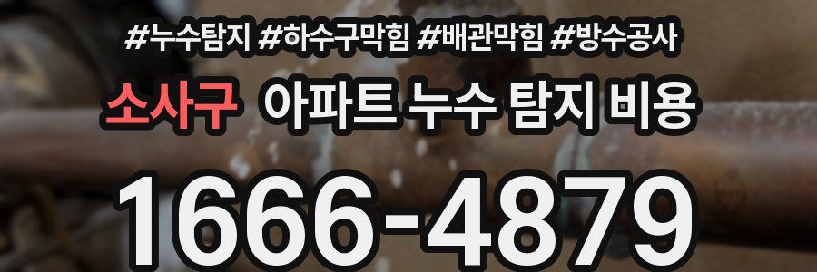 소사구 아파트 누수 탐지 비용