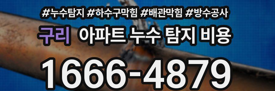 구리 아파트 누수 탐지 비용