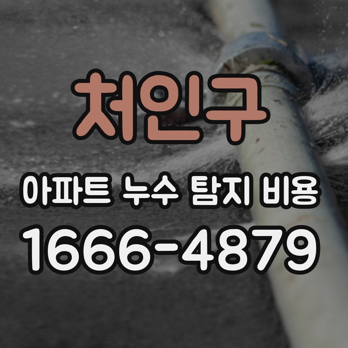 처인구 아파트 누수 탐지 비용