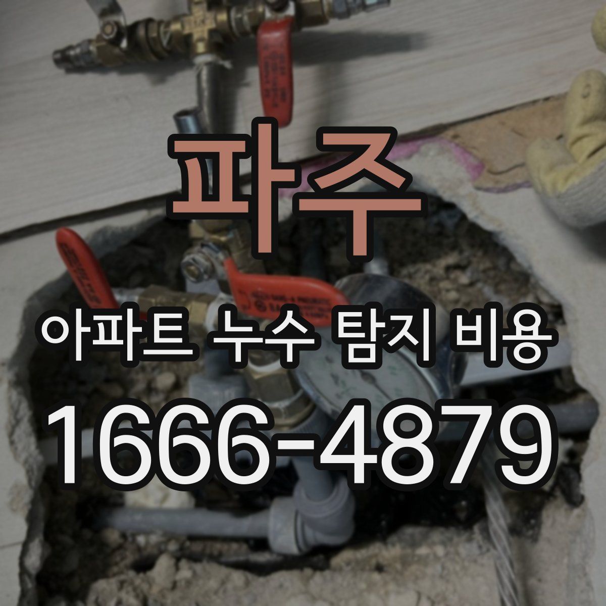 파주 아파트 누수 탐지 비용