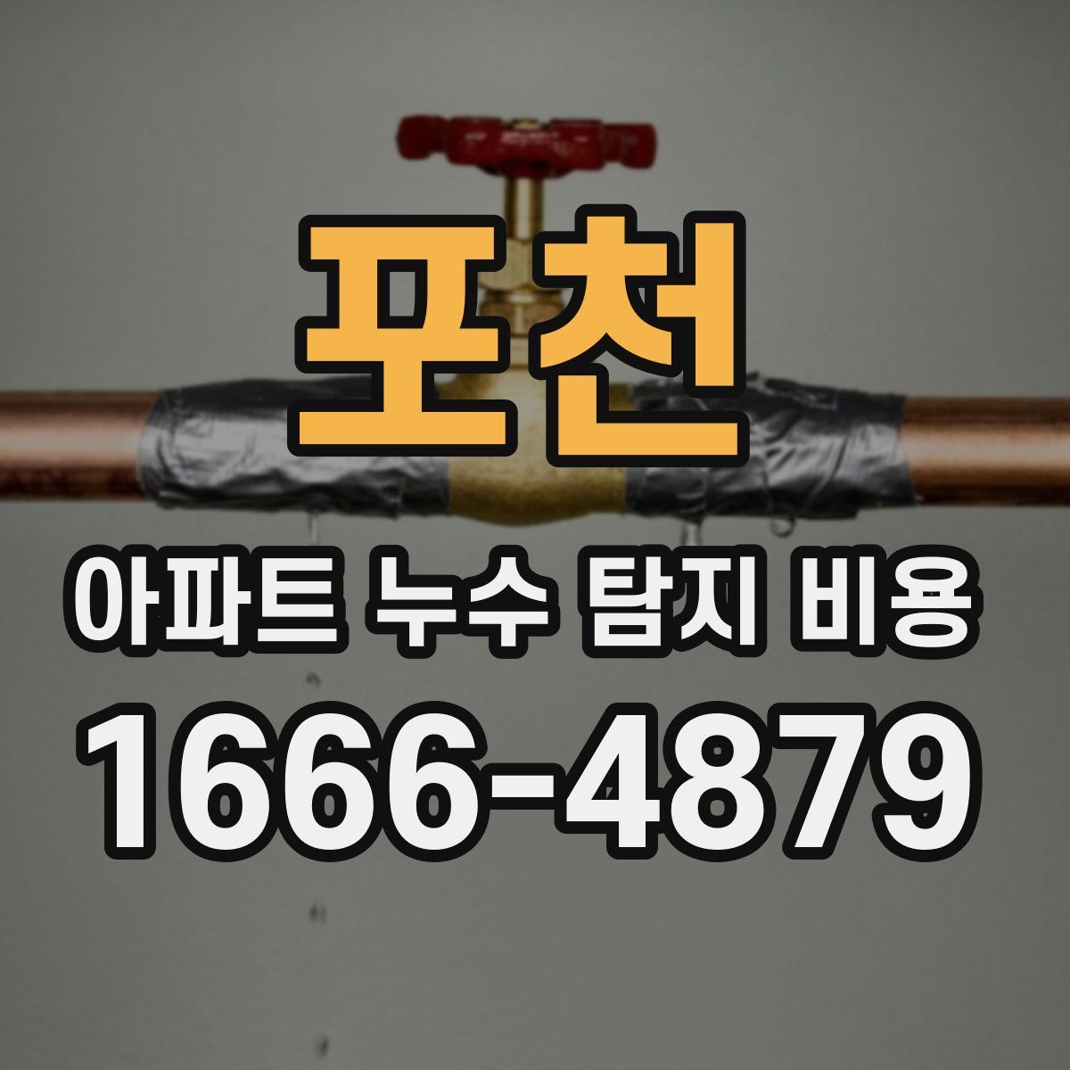 포천 아파트 누수 탐지 비용