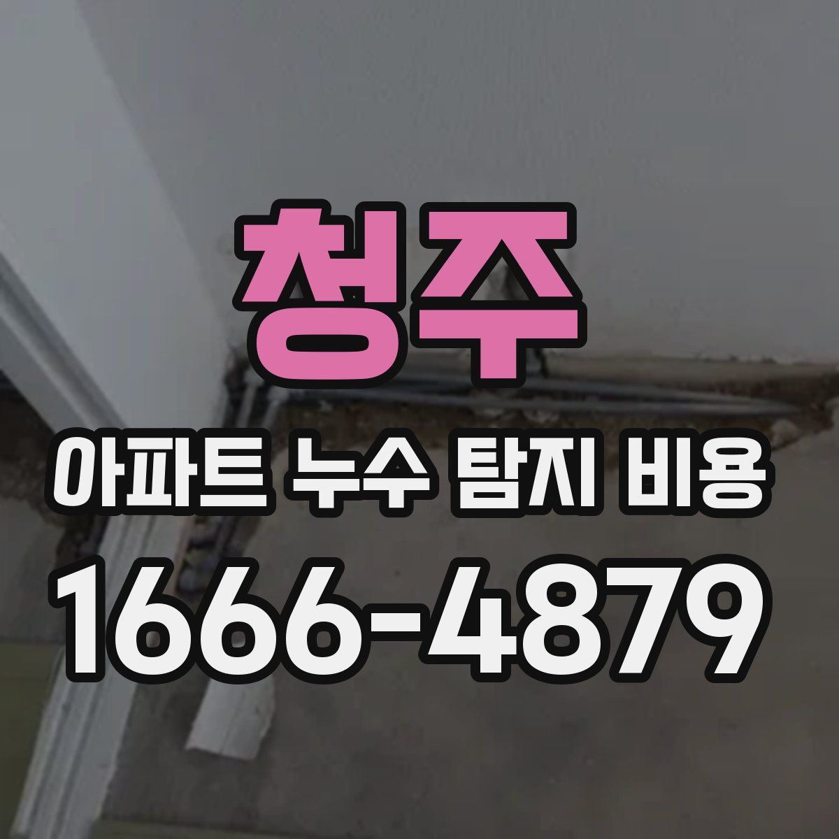 청주 아파트 누수 탐지 비용
