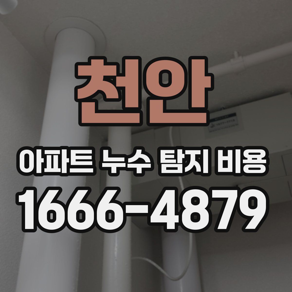 천안 아파트 누수 탐지 비용