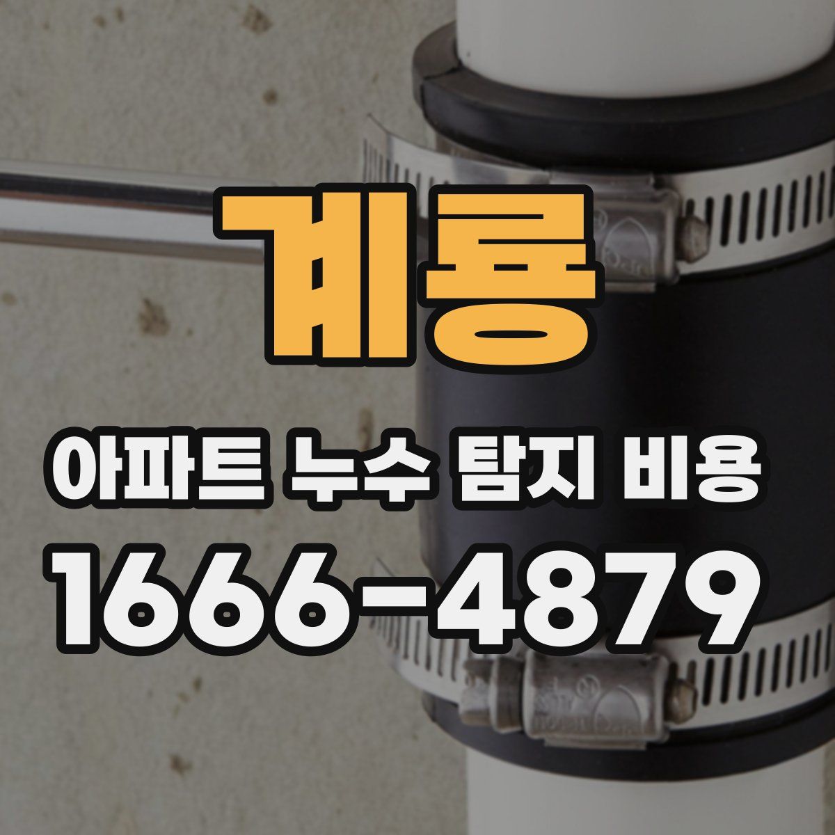 계룡 아파트 누수 탐지 비용