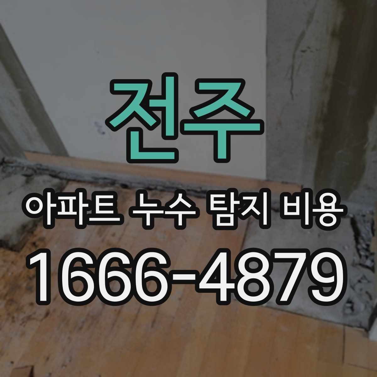 전주 아파트 누수 탐지 비용