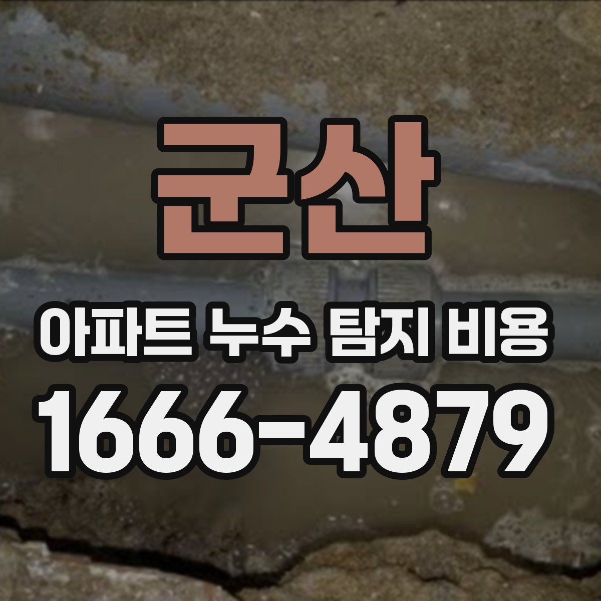 군산 아파트 누수 탐지 비용