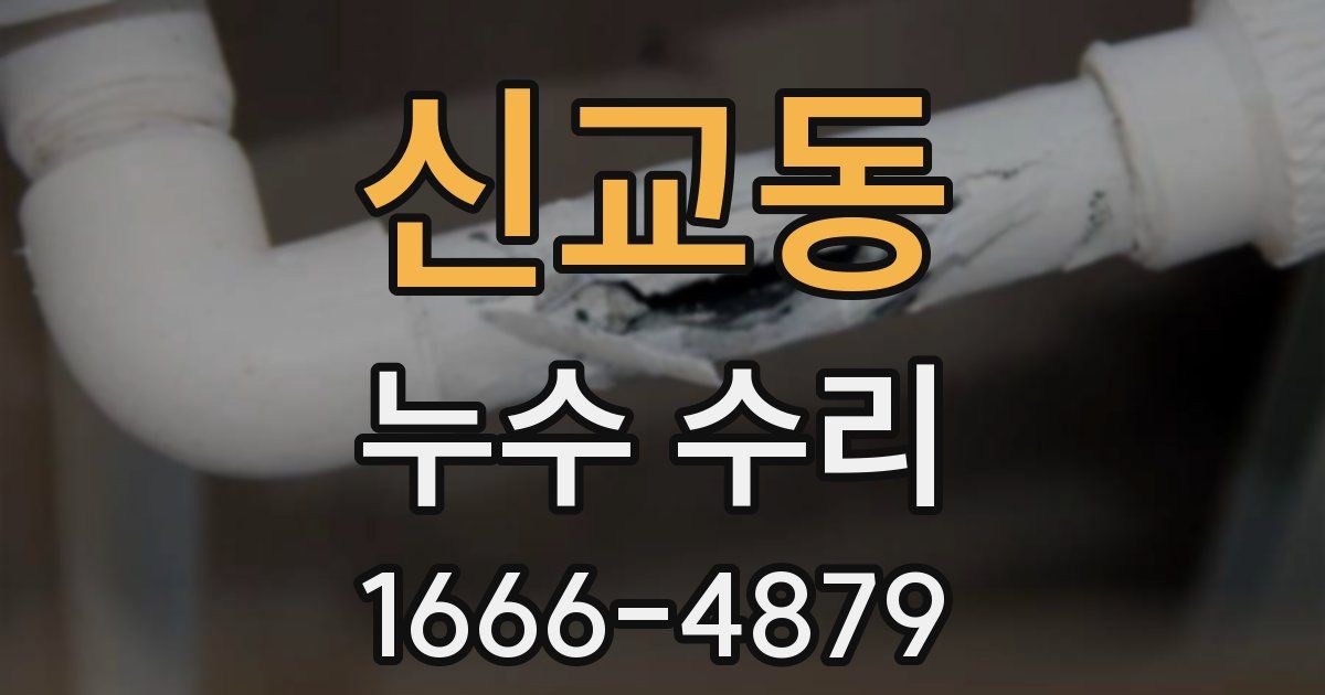 신교동 누수 수리