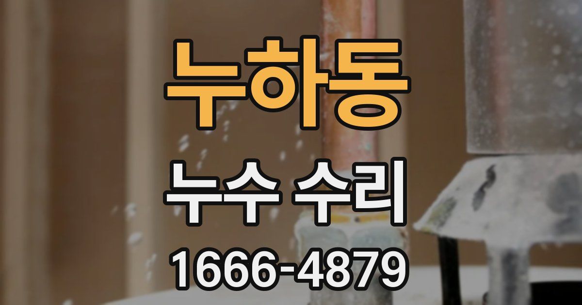 누하동 누수 수리