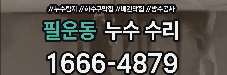 필운동 누수 수리
