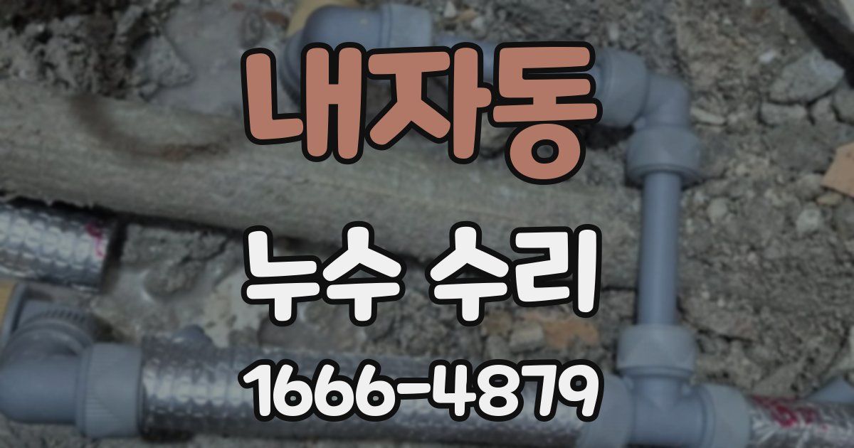 내자동 누수 수리