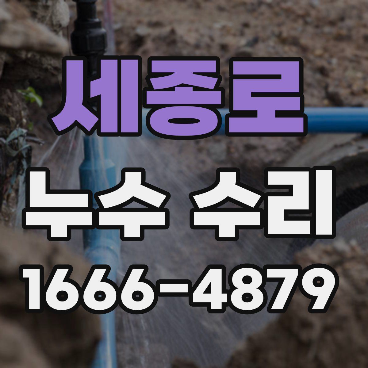 세종로 누수 수리
