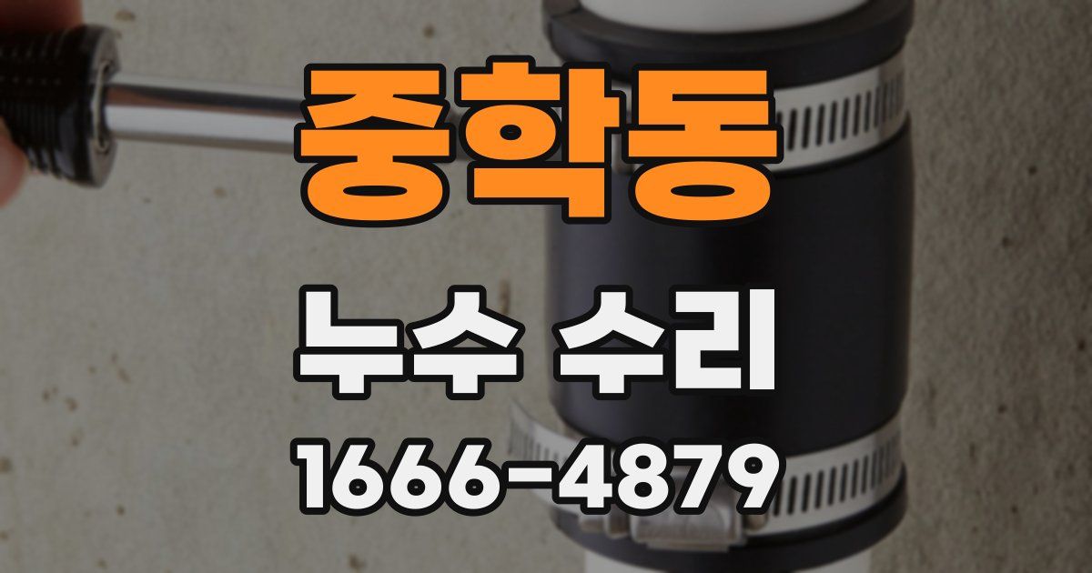 중학동 누수 수리