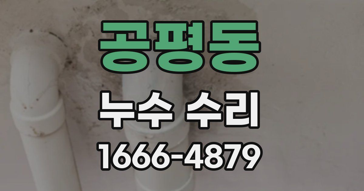 공평동 누수 수리