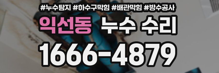 익선동 누수 수리