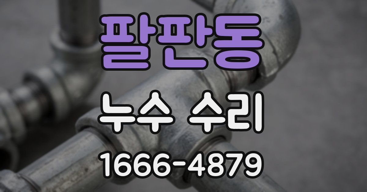 팔판동 누수 수리